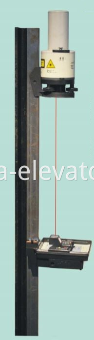 Detector láser para la guía del ascensor verticalidad del riel Laser Detector for Elevator Guide Rail Verticality